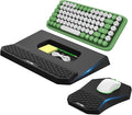Ergonomic Wrist Rest with Keyboard Stand and Mouse Pad for Easy Typing | Keyboard Holder with Storage Slot, Mousepad for Carpal Tunnel Pain Relief with Massage Bulge and Slow Rebound Memory Foam