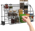 3-Tier Pull Down Spice Rack Organizer, 14.6 * 7.9 * 7.9in 11 lbs Load Capacity Pull Out Spice Organizer Shelf for Inside Cabinet Pantry Expandable Display Riser Shelf Kitchen Seasoning Shelf
