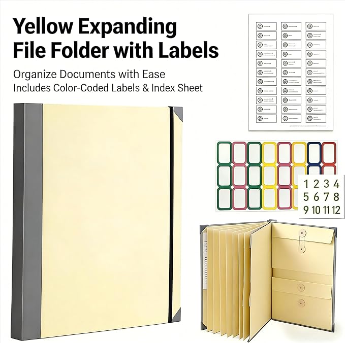 The Life Book Document Organizer Binder for Important Documents In Case I Die Binder End of Life Planning, Family Emergency Planner Organizer with Labels (Beige)
