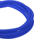 DMiotech 50ft Wire Loom Split Tubing 5/8 Inch(15.9mm) ID, Cord Protectors from Pet Flexible Conduit Cable Management for Office Home Garden, Blue