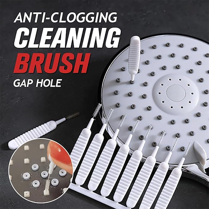 Shower Head Cleaning Brush, 2026 Upgrade Shower Head Cleaning Brush for Small Hole Gap Hole Anti-Clogging Cleaning Brush Multifunctional Shower Head Cleaner Tool for Household (10PC)