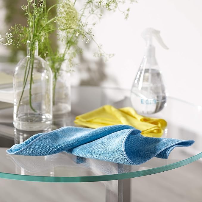 E-Cloth Microfiber Cloth, World's Leading Premium Microfiber Cleaning Cloth, Twice as Durable as Competition, 1 Year Guarantee, Ideal for Kitchen, Countertops, Sinks, and Bathrooms, Blue, 1 Pack