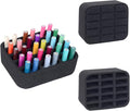 Nail Polish Organizer Holder Foam Pad DIY with 15 Slots for Storage Nail Polish or Essential Oil Tray for Drawers Black