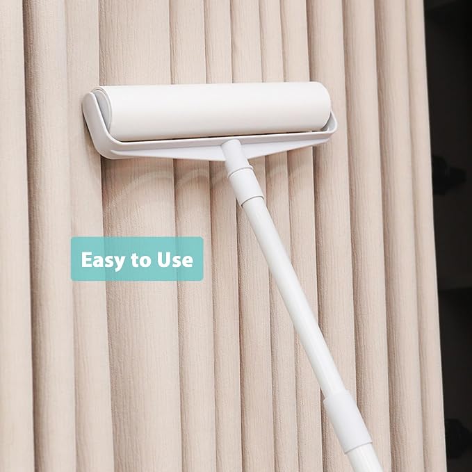 9.45 inch Lint Roller Refills for Floor Lint Roller Replacement 9.4 inch to 9.5 inch Wide Large Floor and Carpet Lint Remover Refills, Pack of 3 Rolls Extra Sticky 180 Sheets Total