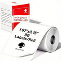 Phomemo Thermal Labels- Sticker Label for M110/M221/M220/M120/M200 Label Printer,1.97"x3.15"(50x80mm),100 Labels/Roll, Black on White | 50×80mm Waterproof Thermal Stickers Labels, 1 Roll, Use for Barcode, Logo,Listing, Business, Home,Organization, Offi...