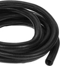DMiotech 25ft Wire Loom Split Tubing 1 1/2 Inch(38 Mm) ID, Cord Protectors from Pet Flexible Conduit Cable Management for Office, Home, Garden, Black