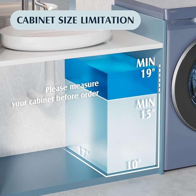 VERIFOST Under Sink Organizer, 2 Pack Kitchen and Bathroom Cabinet Organizer, 2 Tier Adjustable Height Storage, Pink