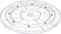 10" Acrylic Clear Lazy Susan Turntable | Steel Ball Bearing for 360-Degree Rotation,Durable Plastic Turntable for Tables Top,Cabinets,Spice Racks