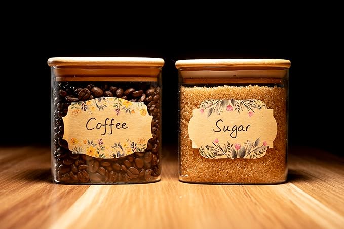 (250pc/Roll) 2" Label Stickers for Jars and Lids | Pantry, Mason Jar, Canning, Spice, Bottle Labels (Garden 2x3)