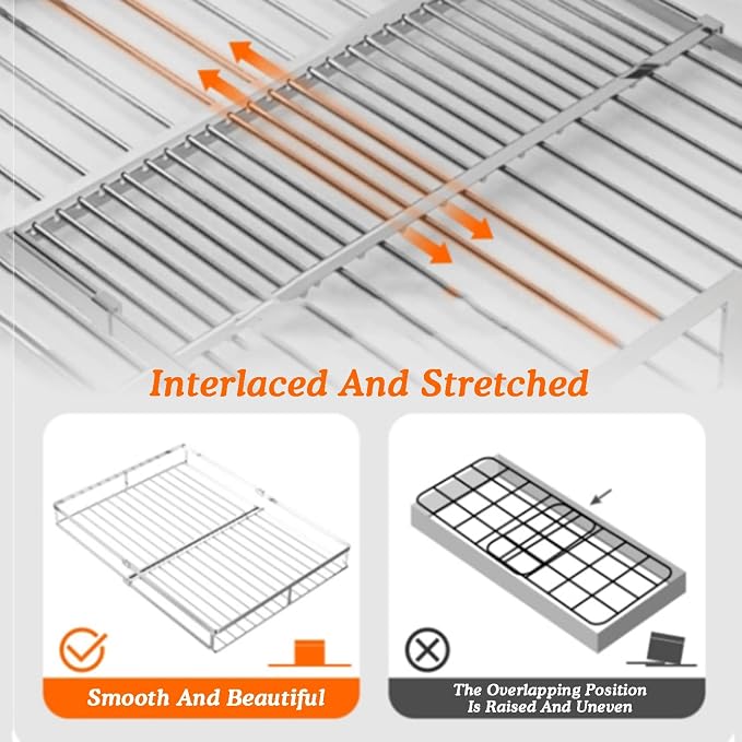 Pull Out Drawer Basket,Sliding Closet Drawer Organiser Shelves,Stackable Storage Bins,Load-bearing 10kg,for Kitchen Pantry Bathroom Cabinets(Cabinet width 41-66cm)