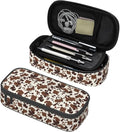 Cow Print Large Pencil Case for Girls Boys, Pencil Pouch Pen Bag Kids Teen | Big Capacity with Flip Top Zipper Stationery Organizer Storage Back to School Supplies for School Office College Student
