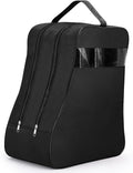 Aliceset 1 Pcs Black Boot Bags for Cowboy Two Separate Compartments Boots Portable Storage Bag for Travel Long Tube Shoes Bags Men Tall Shoe with Handle for Home Travel
