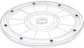 8" Acrylic Clear Lazy Susan Turntable | Steel Ball Bearing for 360-Degree Rotation,Durable Plastic Turntable for Tables Top,Cabinets,Spice Racks