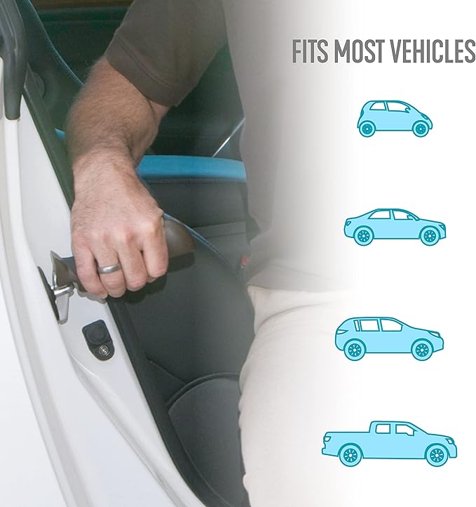 Able Life Auto Assist Grab Bar, Portable Vehicle Support Handle for Standing Assistance, Ergonomic Cane with Built-in Key Compartment for Adults, Seniors, and Elderly