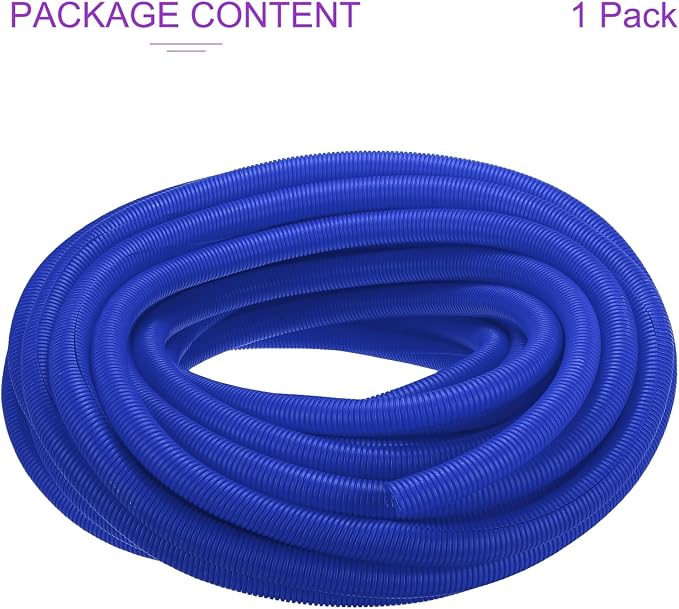 DMiotech 100ft Wire Loom Split Tubing 1 1/4 Inch(31.8mm) ID, Cord Protectors from Pet Flexible Conduit Cable Management for Office Home Garden, Blue