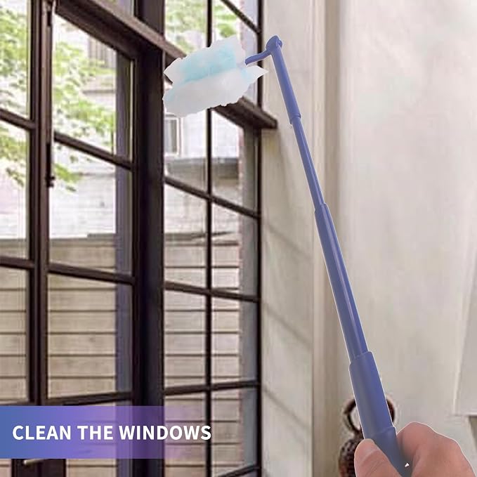 Replacement Duster Handles Compatible with Swiffer | Duster Refill, Extended Handle, Adjustable Length
