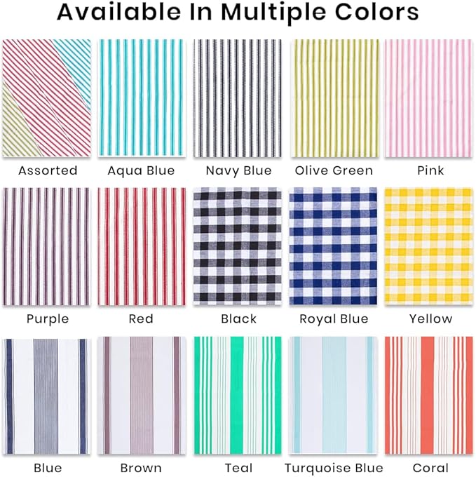 Towels Pink Classic Dish Towels Dishcloths Set Rags|Gingham Checks Pantry Drying Hand Towels Reusable Cotton 18x28 Inch Towel Spring Decorative Set of 6