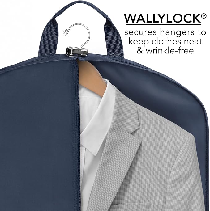 WallyBags® 40” Deluxe Carry-On Travel Garment Bag, Perfect for Suits and Shirts
