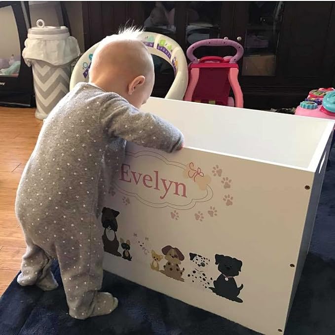 My Bambino Personalized Toy Storage Box and Bin Newborn Gift (Owl) | Personalized Kids Gift