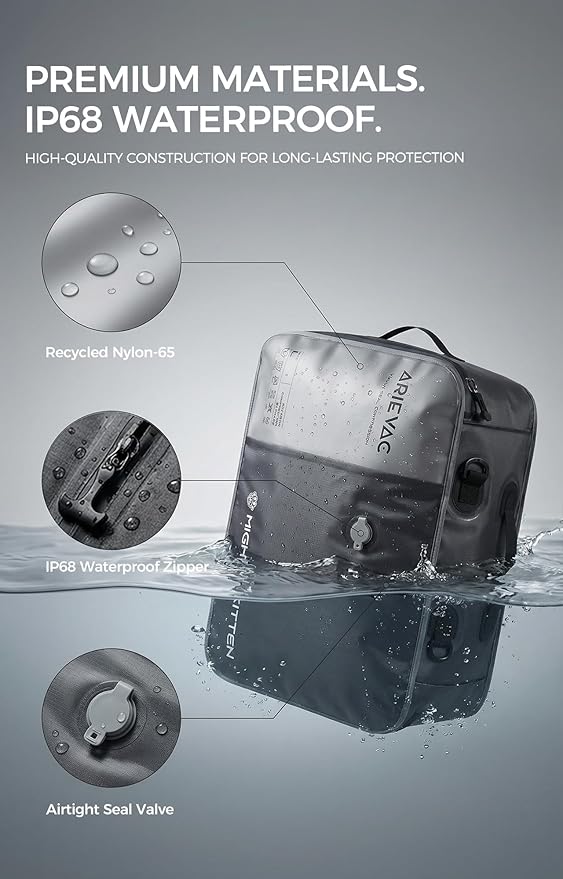 IKYWT Vacuum Storage Bag Kit with Pump, 41L Compression Bag for Home Organization & Long Trips, Vacuum Seal Storage for Luggage & Seasonal Storage (2-Pack)