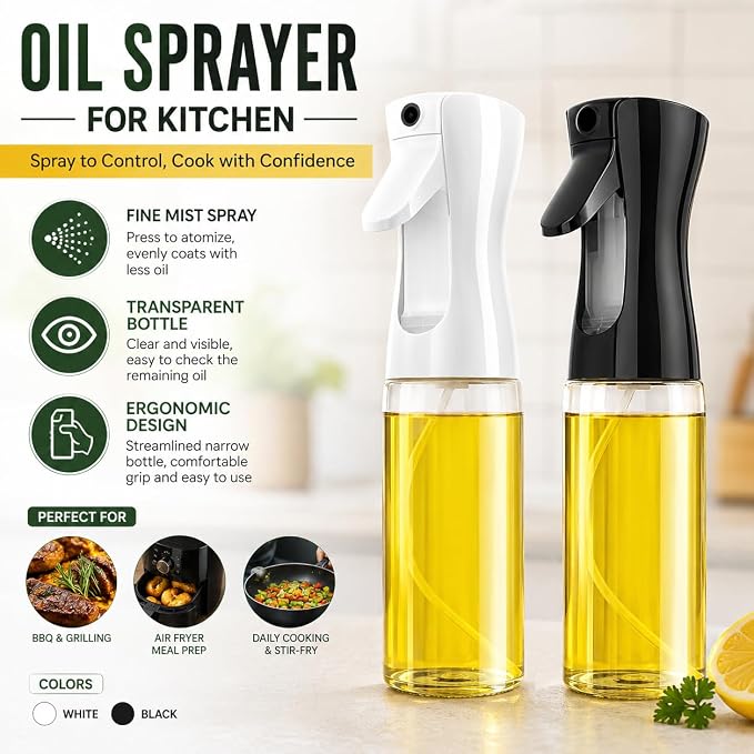 Empty Clear Glass Spray Bottles (black)