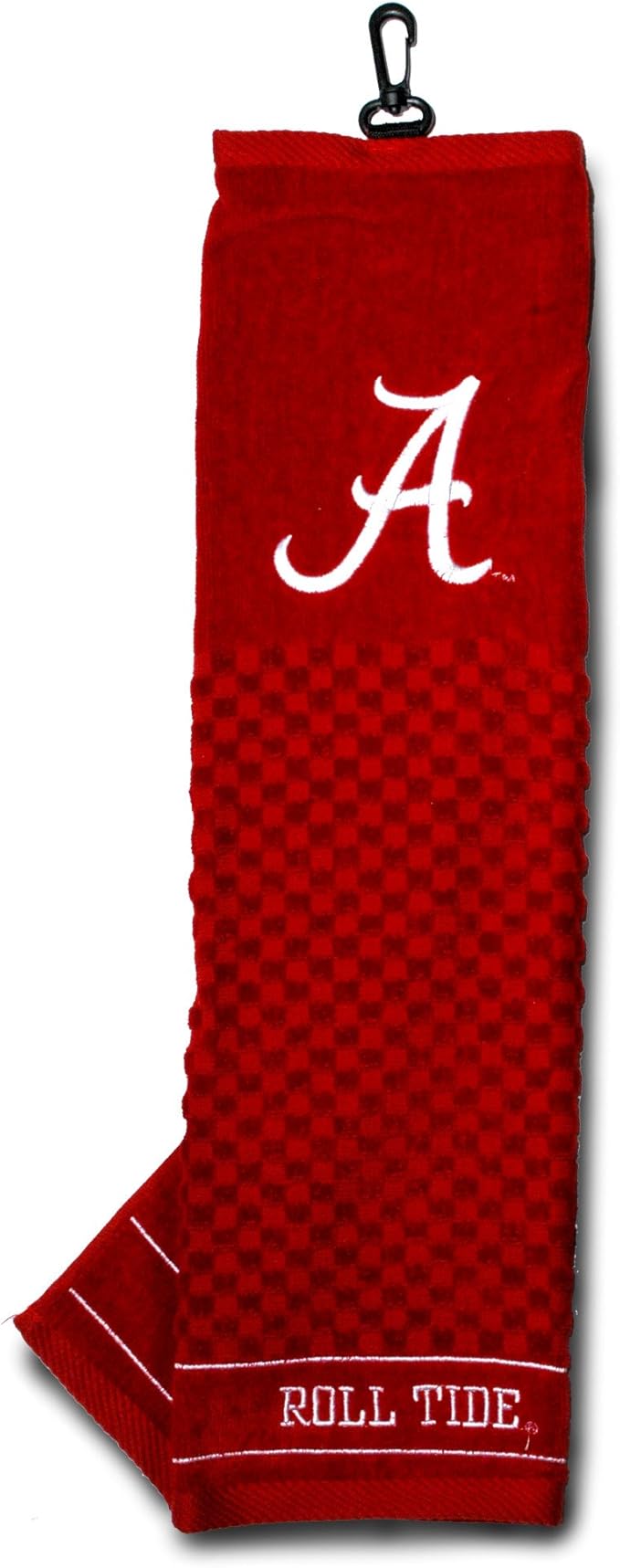 Team Golf NCAA Alabama Crimson Tide Embroidered Golf Towel, Checkered Scrubber Design, Embroidered Logo (Pack of 6)