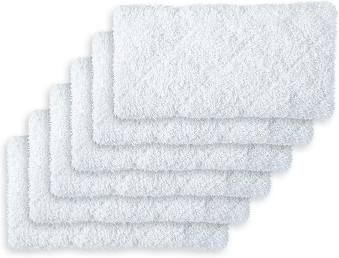 LIGHT 'N' EASY Steam Mop Pads Replacement Reusable Original for S3601/7688ANB/7688ANW/S6/S15（6pcs）