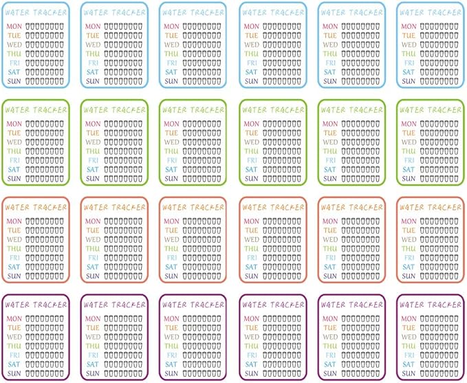 Seasonstorm Daily Water Tracker Aesthetic Diary Travel Journal Paper Stickers Scrapbooking Stationery School Office Art Supplies