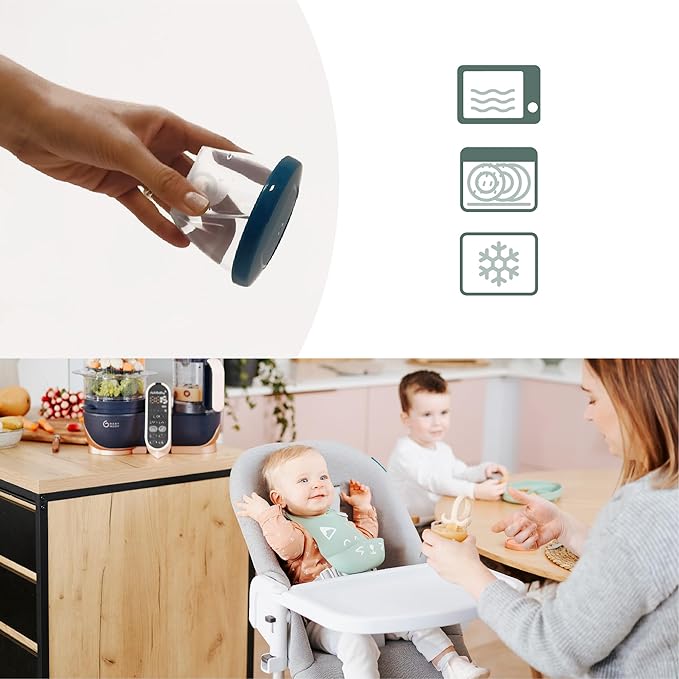 Babymoov Leak Proof Storage Bowls | BPA Free Containers With Lids, Ideal to Store Baby Food or Snacks for Toddlers, BPA Free - 4 count (Pack of 1) (PICK YOUR SET SIZE)