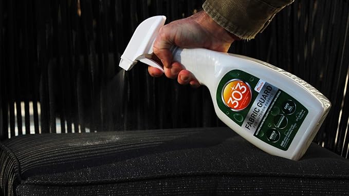 303 Products Fabric Guard – Water Repellent & Stain Shielding Fabric Spray, Safe for All Outdoor Upholstery, Easy to Use, Manufacturer Recommended, 1 Gallon, White
