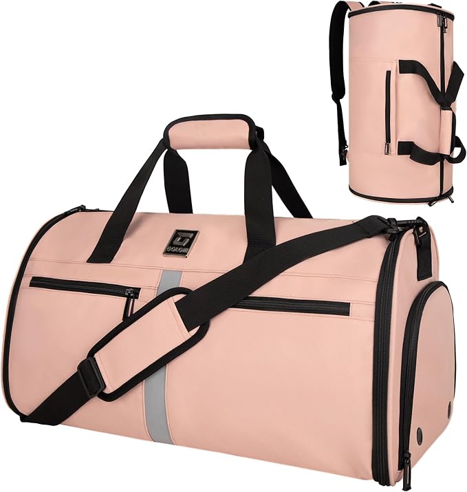 Garment Bags for Travel,50L Carry on Convertible Garment Duffle bag with Shoulder Strap,3 in 1 Hanging Suit Travel Bag with Shoulder Strap