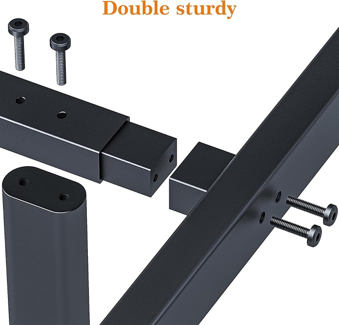 Wiracks Heavy Duty Clothes Rack for Hanging Clothes Clothing Rack 300LBS Portable Clothes Rack 45" L*15" W*66" H Thickened and Widened elliptical Tubes (Black)