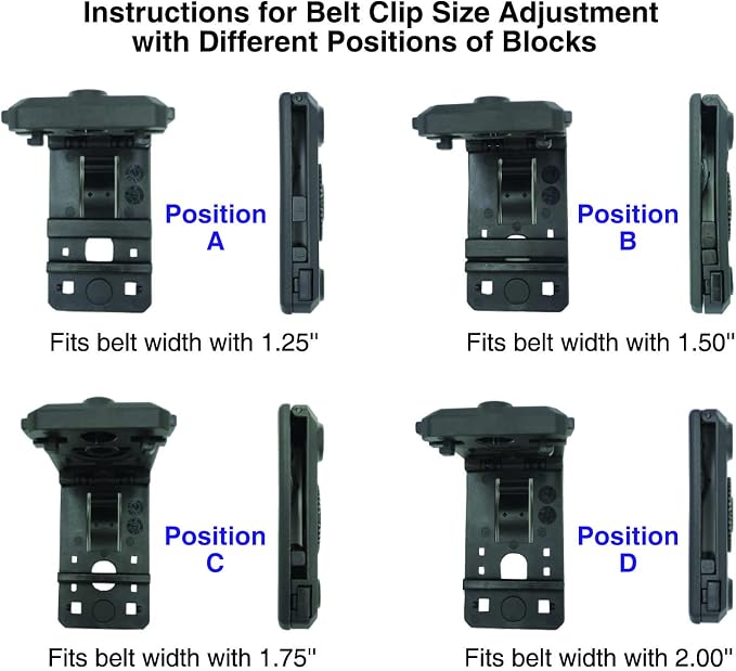 OWB Polymer Double Magazine Holster Ambidextrous Carrier, Fits 9mm/.40 Calibers Double Stack Magazines of Glock, S&W, Sig Sauer, Springfield, Taurus, Beretta, Ruger, Walther, Canik, Colt, CZ, H&K