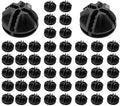 Wire Cube Plastic Connector 50Pcs Wire Grid Cube Organizer Connector for Modular Closet Storage Organizer and Wire Shelving (Black)