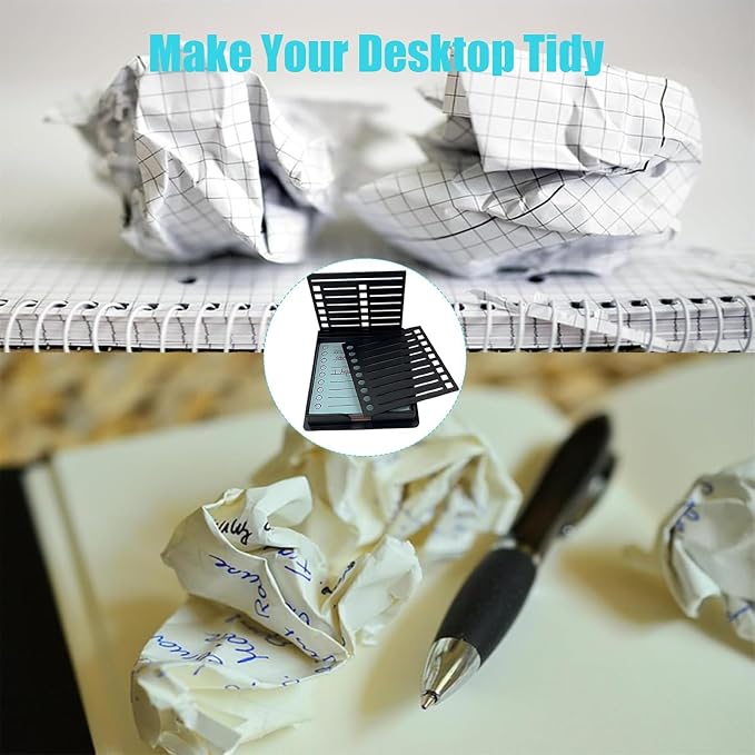 Sticky Note Stencil, Sticky Note Holder with Stencil 3x3 Sticky Note Line Stencil and Holder, Perfect for to-Do Lists, Home, Office, Sticky Notes Dispenser, Reusable Note Organizer (Yellow)