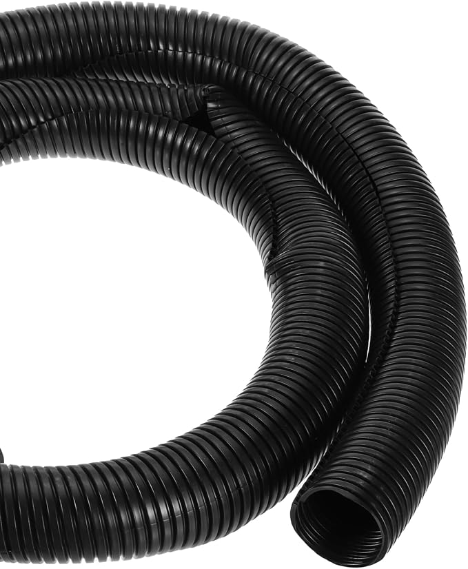 DMiotech 6.6ft Wire Loom Split Tubing 2 Inch(50.8 Mm) ID, Cord Protectors from Pet Flexible Conduit Cable Management for Office, Home, Garden, Black