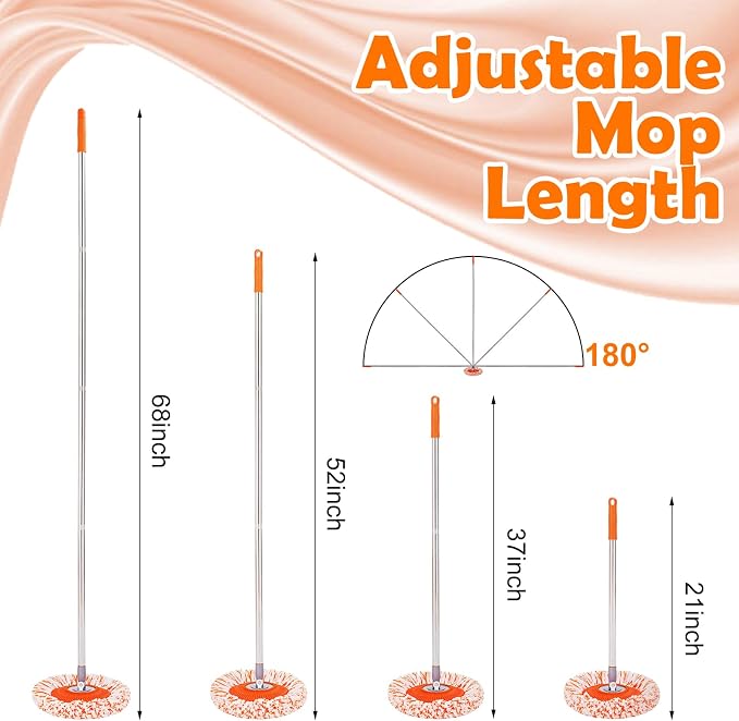 Keyloland Wall Mop, Primium 68” Wall Cleaner, High-Quality Baseboard Cleaner, Professional-Grade Baseboard Cleaner Tool with Handle, Superior Quality Dust Mop, Efficient cleaning tools