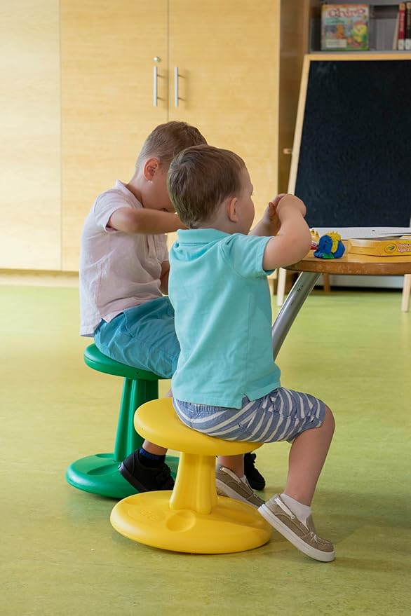 KORE Design Wobble Stool Chair, Girls + Boys Kid Desk Stools, Ergonomic Small Office Chairs, Flexible Seating for Active Kids, ADD/ADHD, Classroom, School, Home, Preschool (12in), Age 4-5 yrs, Purple