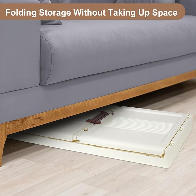 Household Foldable Closet Organizer for Storing Clothes,Books,Living Supplies,Simple Installation Storage Bins and Upgraded and Thickened Material with 360 ° Universal Pulley（With 10 Clothes Hangers）