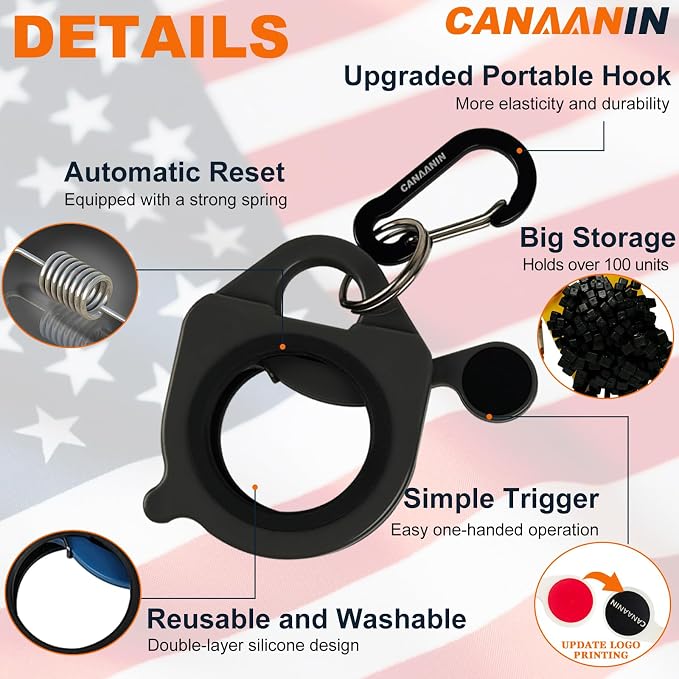 Zip Tie Holder Cable Tie Holder Heavy-Duty Colored Upgraded for Tool Belt Electrician Tool Tradie Bits Organized Strong Efficient Storage Reusable Portable (Gray, 4 Piece)