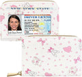 Sunwel Fashion Credit Card Holder for Women Small Accordion Carrd Cases with ID Window (BALLET BUNNY)