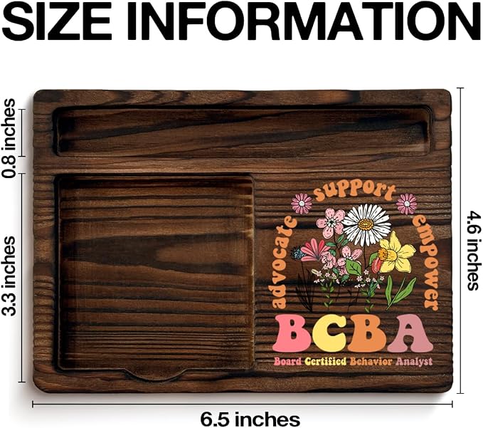 BCBA Gifts for Women, Board Certified Behavior Analyst Sticky Note Holder Gifts for BCBA Therapist ABA Special Education Teacher