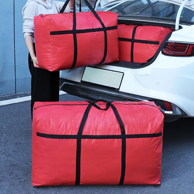 Extra-large Tarp Storage Bag (Red, 45Gal/170L)