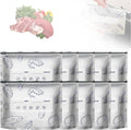 Reusable Aluminum Foil Sealable Storage Bags, Upgrade Reusable Food Storage and Preservation Slider Bags with a Stand-Up Bottom Design Preservations Bags for Kitchen (M(9.05 * 6.69 in), 10pcs)