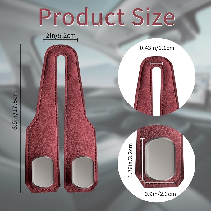 Car Seat Headrest Hooks for Purses and Bags, 4 Pack Bag Purse Holder for Car With Double Metal Hooks, Car Purse Hanger, Headrest Back Seat Handbags Hook Cute Hanging Accessories, hot pink