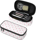 Pink Bow Large Pencil Case for Girls Boys, Pencil Pouch Pen Bag Kids Teen | Big Capacity with Flip Top Zipper Stationery Organizer Storage Back to School Supplies for School Office College Student