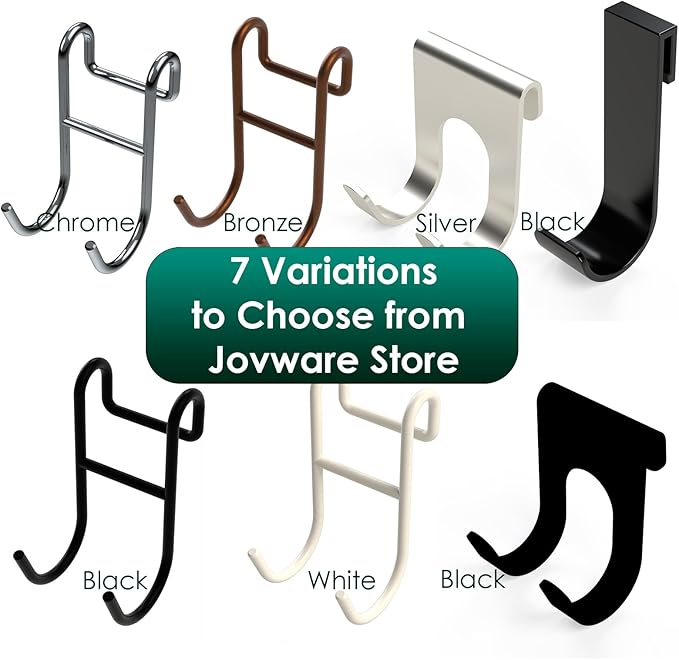Shower Caddy Shelf Basket Rack Hooks Stainless Steel Metal Bathroom Hangers Hanging for Loofah Robe Massage Towel Squeegee Sponge Razor 2 Pack