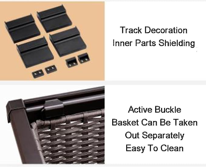 Pull Out Clothes Storage Baskets,Expandable Pull Out Cabinet Organizer,for Home Office Bedroom Laundry Room(Color1,(764-824) x450x168mm)
