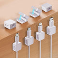 16-Pack Cable Organizers, Magnetic Cable Clips, Cable Holders White | Desktop Cable Organizer, Magnetic Cable Holder – Suitable for Home, Office, Car and Multiple Scenarios