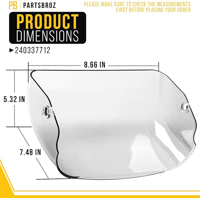 240337712 Refrigerator Dairy Door Cover for Frigidaire Kenmore Crosley | Replaces PS1525960 AP3959552 AH1525960 EA1525960 8.8 240337703, Fits FFHT1826LQ2 FFTR1614TW2 FFTR1814QW0 FFTR1814TWB
